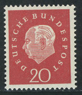 304 Theodor Heuss 20 Pf ** Postfrisch - Ungebraucht