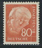 264 Theodor Heuss 80 Pf ** Postfrisch - Unused Stamps