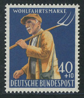 300 Landwirtschaft 40+10 Pf Bauer ** Postfrisch - Unused Stamps