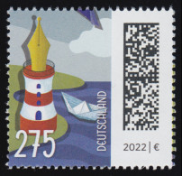 3657 Welt Der Briefe: Leuchtfederstift 275 Cent, Nassklebend, ** - Unused Stamps
