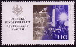 2053 Bundesrepublik Aus Block Mauer ** - Unused Stamps