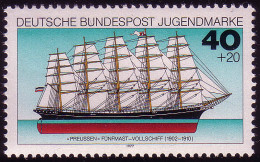930 Jugend Schiffe 40+20 Pf ** - Unused Stamps