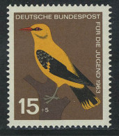 402 Jugend Einheimische Vögel 15+5 Pf Pirol ** - Unused Stamps