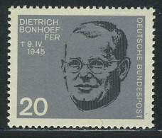 433 Aus Block Widerstandskämpfer 20 Pf Bonhoeffer ** - Ungebraucht