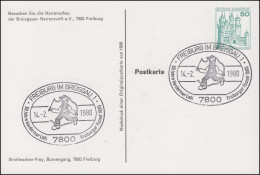 Privatpostkarte PP 103/6 Besuchen Sie Die Narrenschau SSt FREIBURG 14.2.1980 - Privé Briefomslagen - Ongebruikt