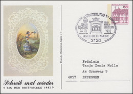 Privatpostkarte PP 106/91 Tag Der Briefmarke Poesie SSt LÜNEBURG 24.10.1982 - Enveloppes Privées - Neuves
