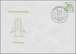 Privatumschlag PU 113/25 Christkind / Christkindlesmarkt SSt NÜRNBERG 22.12.1980 - Privé Briefomslagen - Ongebruikt