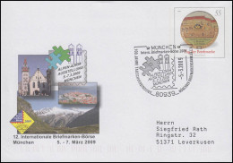 USo 175 Briefmarkenbörse München, Passender SSt München ALPEN-ADRIA 5.3.2009 - Umschläge - Ungebraucht