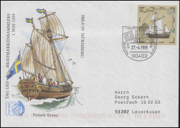 USo 8 IBRA & Postjacht Hiorten, FDC ESSt Nürnberg Deutsche Briefmarken 27.4.1999 - Umschläge - Ungebraucht