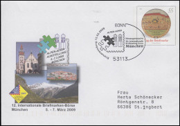 USo 175 Briefmarkenbörse München, FDC Erstverwendung Bonn ALPEN-ADRIA 12.2.2009 - Enveloppes - Neuves