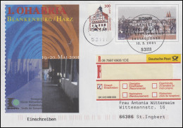 USo 27 OHABRIA Blankenburg/Harz, R-FDC ESSt Bonn Landesparlamente 10.5.2001 - Briefomslagen - Ongebruikt