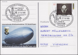 PSo 40 Sindelfingen Graf  Zeppelin Mit SSt Kaiser Friedrich II. 27.10.1995 - Postcards - Mint