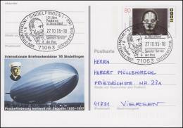 PSo 40 Sindelfingen Postbeförderung Zeppelin SSt Postkarten In Deutschland 1995 - Postkaarten - Ongebruikt