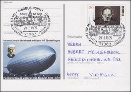 PSo 40 Sindelfingen Postbeförderung Zeppelin SSt Aufstieg Aus Ruinen 29.10.95 - Cartes Postales - Neuves
