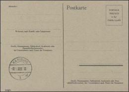 Behelfspostkarte P 695g: Hamburg 1 A1, Ungebraucht - Autres & Non Classés