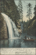 Ansichtskarte Böhmische Schweiz: Wasserfall In Der Edmundsklamm, 3.8.1905 - Cartas & Documentos