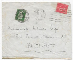 Lettre De TOULON 1930  Timbre 30c PASTEUR Utilisé En Taxe De Poste Restante - 1922-26 Pasteur