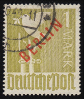 33 Rotaufdruck 1 Mark O Gestempelt Geprüft - Used Stamps