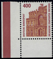 1562 SWK 400 Pf Ecke Ul OHNE Naht ** Postfrisch - Unused Stamps