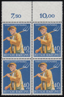 300 Landwirtschaft 40+10 Pf Bauer ** OR-Vbl. Durchgezähnt - Unused Stamps