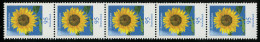 2434 Blume 95 Cent Mit MDF Strich DURCHGEHEND, 5er-Streifen ** - Francobolli In Bobina