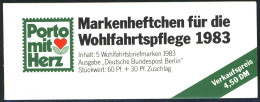 BAGFW/Wofa 1983 Alpenblume - Alpenaurikel 60 Pf, 5x704, ** Postfrisch - Libretti