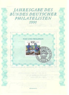 BDPh-Jahresgabe 1991 Tag Der Briefmarke Briefträger - Andere & Zonder Classificatie