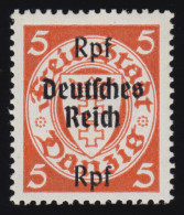 718 Danzig Mit Aufdruck 5 Rpf Auf 5 Pf ** - Unused Stamps