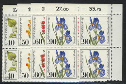 650-653 Wofa Pflanzen 1981, E-Vbl O.r. Satz ** - Unused Stamps