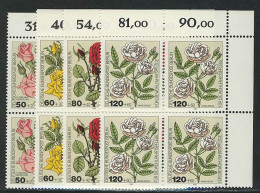 680-683 Wofa Gartenrosen 1982, E-Vbl O.r. Satz ** - Unused Stamps