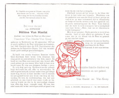 DP Hélène Van Haelst / Van Goey 45j. ° Kieldrecht Beveren Waas 1919 † 1965 - Images Religieuses