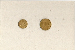 50 Centime Et 1 Franc De 1944 Le Lot - África Occidental Francesa