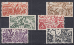 TIMBRE OCEANIE POSTE AERIENNE TCHAD AU RHIN N° 20/25 NEUFS * GOMME AVEC CHARNIERE - Luftpost