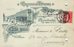 E678 Entier Postal Carte Lettre Grand Hôtel Roubaix - Cartes Précurseurs