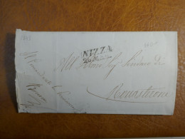 K31 SARDE  LETTRE COMANDO MILITAR RR   NIZZA  1849 NICE  A DRAGUIGNAN  +AFF. INTERESSANT++ - Sardinien