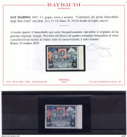 Centenario U.S.A. Lire 3 N.331A Dent. 14 X 13 1,4 - Unused Stamps