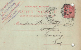 E679 Entier Postal Carte Lettre Fabrique De Bouchons Calais - Cartoline Precursori