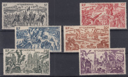 TIMBRE NOUVELLE CALEDONIE POSTE AERIENNE TCHAD AU RHIN N° 55/60 NEUVE * GOMME PETITE CHARNIERE - Neufs