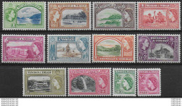 1953-59 Trinidad And Tobago Elisabetta II 12v. MH SG. N. 267/78 - Autres & Non Classés