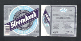 BROUWERIJ  STEENDONK - STEEN-LONDERZEEL - DONK - PUURS - STEENDONK BRABANTS WITBIER    -  1  BIERETIKET    (BE 658) - Beer