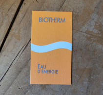 Carte Biotherm Eau D'Energie - Modernes (à Partir De 1961)