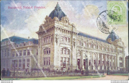 Ce255 Cartolina Bucuresti Palatul Postelor Romania - Other & Unclassified