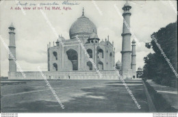 Ce258 Cartolina Aside View Of The Taj Mahl Agra India 1911 - Sonstige & Ohne Zuordnung