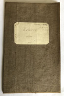 Ancienne Carte De Rennes (tirage 1890 Erkard) - 35 Entre Dinan - Vitré - Bain De Bretagne - Saint Méen - Marcel Prieur - Cartes Géographiques