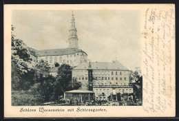 AK Weesenstein, Schloss Mit Schlossgarten  - Weesenstein A. D. Mueglitz