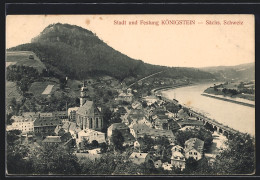 AK Königstein /Sächs. Schweiz, Stadt Und Festung  - Sonstige & Ohne Zuordnung