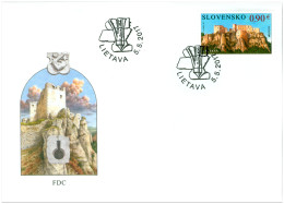 FDC 635 Slovakia EUROPA 2017 Castle - Schlösser U. Burgen