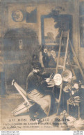 75 AU BON MARCHE PARIS SALON DE 1914 ABBE VAN HOLLEBEKE FAIENCERIE DE SAINT PAUL - Peintures & Tableaux