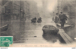 75 INONDATIONS DE PARIS JANVIER 1910 RUE DE LYON - Überschwemmung 1910
