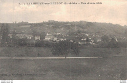 77 VILLENEUVE SUR BELLOT VUE D'ENSEMBLE - Sonstige & Ohne Zuordnung